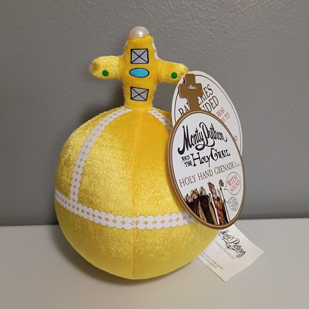 Monty Python and the Holy Grail HOLY HAND GRENADE with Sound Plush Plushie